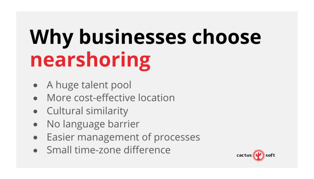 por qué elegir nearshoring